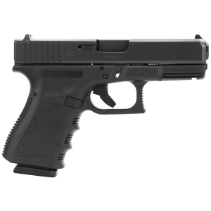 Glock PI3850201 G38 Gen3 Compact 45 GAP 8+1 4.02 in Black Polygonal, Rifled Barrel, Matte Black Serrated Slide, Black Polymer Frame w/Picatinny Rail, Black Textured Finger Grooved Polymer Grip, Right Hand, Pistol
