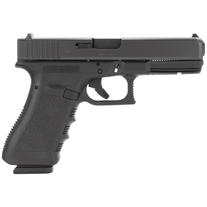 Glock PI3750201 G37 Gen3 45 GAP 4.49 in Barrel 10+1, Black Frame & Slide, Finger Grooved Rough Texture Grip, Safe Action Trigger, Pistol
