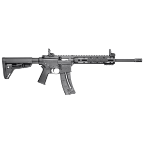 Smith & Wesson 10213 M&P15 Sport 22 LR 25+1 16.50 in Carbon Steel Barrel, Adjustable Magpul MOE SL Stock, Magpul M-Lok Mounting System, MagPul Folding MBUS Sights, Functioning Charging Handle, Rifle