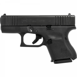 Glock G275AUT G27 Gen5 Subcompact 40 S&W Caliber with 3.43 in Glock Marksman Barrel, 9+1 Capacity, Overall Black Finish, Serrated nDLC Steel Slide & Rough Texture Interchangeable Backstraps Grip - Glock