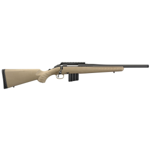 Ruger 36926 American Ranch Full Size 6.5 Grendel 10+1 16.10 in Matte Black Threaded Barrel, Matte Black Picatinny Rail Steel Receiver, FDE Fixed Synthetic Stock, Right Hand, Rifle