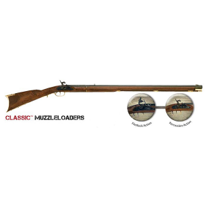 Traditions R2010 Kentucky Rifle 50 Cal Flintlock 33.50 in Color Case/ Hardened Walnut