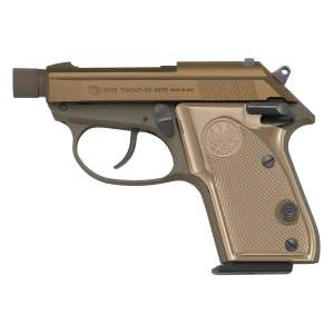 Beretta J320126 Tomcat Micro-Compact Frame 32 ACP 7+1, 2.90 in FDE Cerakote Threaded Steel Tip-Up Barrel, Serrated Steel Slide, FDE Anodized w/Black Controls Aluminum Frame, Pistol