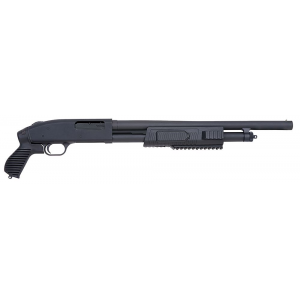 Mossberg 57340 500 JIC FLEX 12 Gauge 5+1 3 in 18.50 in Cylinder Bore Barrel, Matte Blued Metal Finish, Synthetic Flex Pistol Grip Stock, Includes Custom Carry Case