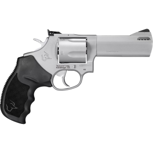 TAURUS 2440049tkr Tracker 44 Medium Frame 44 Rem Mag 5rd 4 In Matte Stainless Ported Barrel, Cylinder & Frame, Adjustable Rear Sight, Black Rubber Grip, Transfer Bar Safety, Exposed Hammer , Revolver