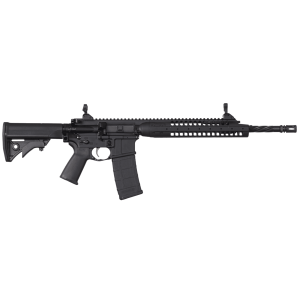 LWRC SIX8-A5 Rifle SIX8A5RB16, 6.8 SPC, 16.1 Spiral Fluted, Flip-up Sights, Black, 30 Rds