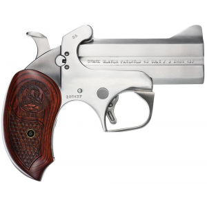 Bond Arms BASS Snakeslayer Original 45 Colt (LC)/410 Gauge 20rd 3.50 Barrel, Stainless Metal Finish, Blade Front/Fixed Rear Sights, Rosewood Grip, Removeable Trigger Guard, Manual Safety