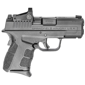 Springfield Armory XDSG9339BCT XD-S Mod.2 OSP Compact Frame 9mm Luger 9+1/7+1 3.30 in Black Melonite Steel Barrel & Optic Ready/Serrated Slide, Black Polymer Frame w/Picatinny Rail, Adaptive Texture Grip, Crimson Trace CTS-1500, Pistol