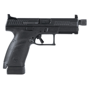 CZ-USA 89533 P-10 C 9mm Luger 4.61 in 17+1 Black Polymer Frame Black Steel Slide Black Polymer Grip Threaded Barrel High Fixed Nights Sights Reversible Mag Release