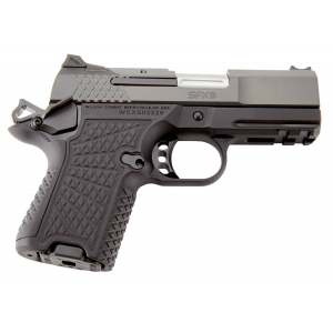 Wilson Combat EDC SFX9 9mm Luger 3.25 in 10+1, 15+1 Black Black Stainless Steel Slide Black G10 Grip Ambi Safety Rail