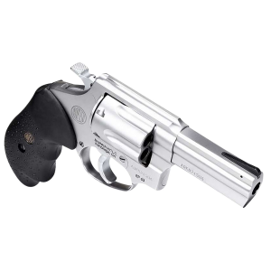 Rossi 2RM649 RM64 357 Mag 6 Shot 4 in Matte Stainless Steel Barrel, Cylinder & Frame Textured Black Rubber Grip , Revolver