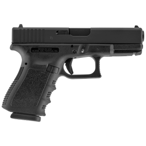 Glock UI2350203 G23 Gen3 Compact 40 S&W 13+1 4.02 in Black Polygonal, Rifled Barrel, Matte Black Serrated Slide, Black Polymer Frame w/Picatinny Rail, Black Textured Finger Grooved Polymer Grip, USA Made, Pistol
