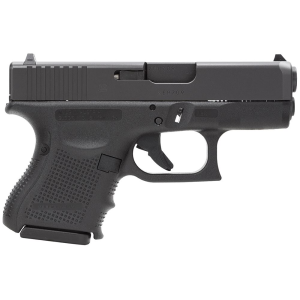 Glock PG3350201 G33 Gen4 Sub-Compact 357 Sig 9+1 3.43 in Black Polygonal, Rifled Barrel, Matte Black Serrated Slide, Black Polymer Frame, Black Textured Finger Grooved Polymer Grip, Right Hand, Pistol