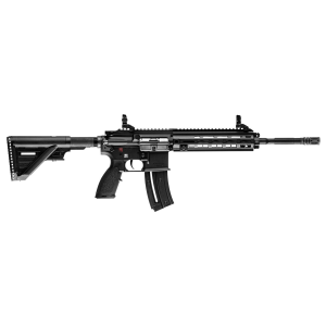 H&K 81000402 H&K 416 22 LR 10+1 16.10 in Black Steel Threaded Barrel Aluminum w/M-LOK & Picatinny Rail Black Aluminum Receiver Black Retractable Stock Right Hand, Rifle