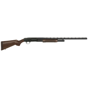 Mossberg 50430 500 Retrograde-Field 12 Gauge 5+1 3 in 28 in Barrel, Matte Blued Metal Finish, Walnut Stock w/Checkered Grip Corncob Forend, Dual Bead Sight, Accu-Set Chokes