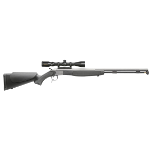 CVA CR3801SSC Crossfire 50 Cal Firestick 26 Stainless Fluted Barrel, Drilled & Tapped Receiver, Black Fixed Synthetic Stock, KonusPro Scope 3-9x40mm BDC Reticle, Black Powder Rifle - Cva