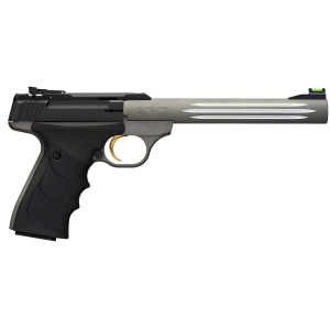 Browning 051462490 Buck Mark Lite *CA Compliant 22 LR 10+1 7.25 in Matte Gray Fluted Barrel, Matte Black Serrated Steel Slide, Matte Gray Aluminum Frame, Black Ultragrip RX Grips, Pistol