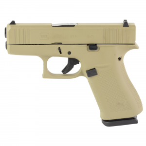 Glock 43X UX4350204-CT, Semi-automatic, Striker Fired, Sub-Compact, 9MM, 3.41 in, Coyote Tan - Glock