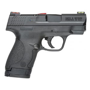 Smith & Wesson 11906 M&P Shield *CA Compliant Micro-Compact Frame 40 S&W 6+1/7+1, 3.10 in Black Armornite Stainless Steel Barrel & Serrated Slide, Matte Black Polymer Frame & Grip, Thumb Safety, HiViz FO Sights, Pistol