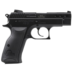 SAR USA P8SBL P8S Compact 9mm Luger 17+1, 3.80 in Black Ported Steel Barrel, Black Ported/Serrated Steel Slide, Black Oxide Steel Frame w/Beavertail, Black Polymer Grip, Manual Thumb Safety, Right Hand, Pistol