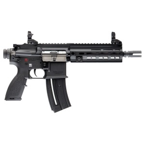 H&K 81000403 416 22 LR 20+1 8.50 in Black Steel Threaded Barrel, Black Aluminum Receiver w/M-LOK & Picatinny Rail, Black Polymer Grip w/Storage Compartment, Pistol