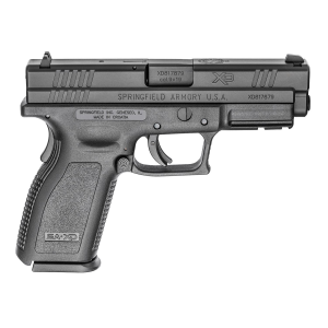 Springfield Armory XD9101 XD Service *CA Compliant 9mm Luger 10+1 4 in Black Melonite Steel Barrel & Serrated Slide, Black Polymer Frame w/Picatinny Rail, Black Polymer Grip, Pistol