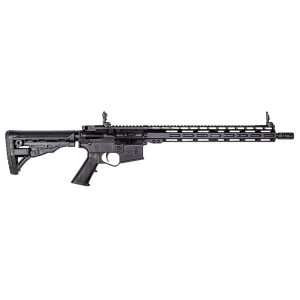 ET Arms Inc ETAGOMEGA556ML15CA Omega-15 5.56x45mm NATO 16in 10+1, Black, Polymer Rec, ATI SR-1 Stock, A2 Grip, Flip-Up Sights