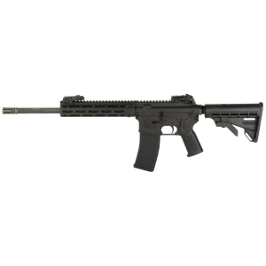 Tippmann M4-22 Pro, Semi-auto Rifle, AR, 22 LR, 16 in Barrel, Composite MLOK Handguard, Matte Finish, Black, M4 Collapsible Stock, Front/Rear Flip Sights, 1 Mag, 25 Rounds A101034