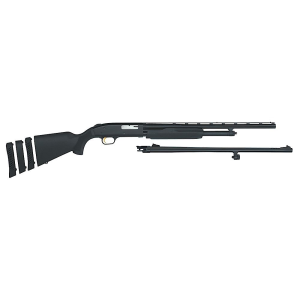 Mossberg 54250 500 Field/Deer Youth Pump 20 Gauge 22 in/24 in 5+1 Black Synthetic Blued