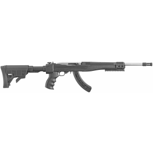 Ruger TALO 10/22 Tactical, Semi-automatic, Rifle, 22LR, 16.1 in Barrel, Matte Stainless Finish, 6 Position Stock, 25Rd 01296
