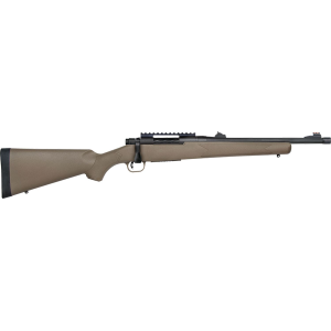 Mossberg 28051 Patriot 450 Bushmaster Caliber with 3+1 Capacity, 16.25in Threaded/Fluted Barrel, Matte Blued Metal Finish  Flat Dark Earth Synthetic Stock Right Hand (Full Size)