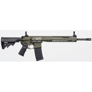 LWRC M6 IC Enhanced Gas Piston Carbine ICER5ODG14P, 5.56 NATO, 14.7 in Spiral Fluted BBL, LWRCI Stock, Skirmish Folding Sights, 9 in Modular Rail, OD Finish, Adj Gas Block, 30 Rds