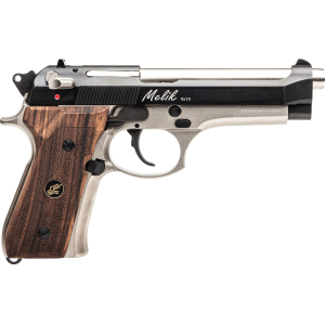 Rock Island 15LMK9 Melik 9mm Luger 15+1 4.90 in Stainless Steel Barrel, Black Melonite Serrated Steel Slide, Silver Anodized Aluminum Frame w/Beavertail, Pistol - Rock Island Armory