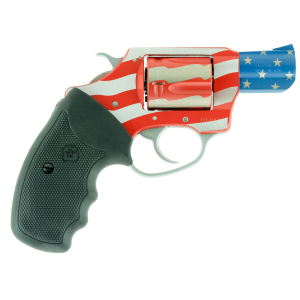 Charter Arms 23872 Undercover The Old Glory Small 38 Special, 5 Shot 2 in American Flag Stainless Steel Barrel & Cylinder, American Flag Aluminum Frame w/Black Finger Grooved Rubber Grip, Exposed Hammer , Revolver