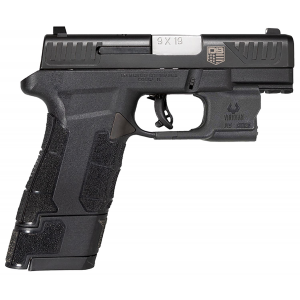 Diamondback DB0301P001 DBAM29 Sub-Compact 9mm Luger 3.50 in 17+1,12+1 Black Black Nitride Stainless Steel Slide Black Polymer Grip with Viridian Laser & Holster