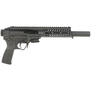 Patriot Ordnance Factory 01837 Rebel 22 LR 8 Black Anodized Upper Rec Polymer Lower Rec QD End Cap Black MFT Grip Right Hand
