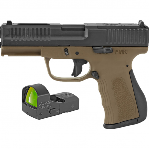 FMK Elite Pro Pistol Package 9mm 4 in Burnt Bronze 14 rd w/ Optic FMKG9C1EPROBBRT - Fmk