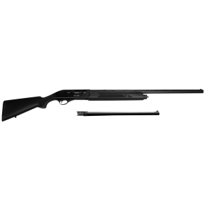 Akkar 111227 Churchill 212 Combo 12 Gauge with 18.50in or 28in Barrel, 3in Chamber, 5+1 Capacity, Blued Metal Finish  Black Synthetic Right Hand (Full Size) - Eaa