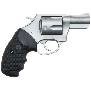 Charter Arms 79920 Pitbull Large 9mm Luger, 5 Shot 2.20 in Matte Stainless Steel Barrel, Cylinder & Frame w/Black Finger Grooved Rubber Grip , Revolver