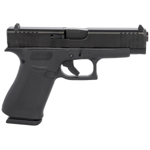 Glock G48US G48 Compact 9mm Luger 4.17 in 10+1 Black Polymer Frame & Grip with Black nDLC Steel with Front Serrations Slide (USA Made)
