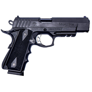 ATI GFXH45DS FXH-45 Moxie 45 ACP 14+1 5 Black Match Grade SS Barrel, Black Parkerized Serrated Slide, Black Poly Frame w/Beavertail & Pic Rail, Black Finger Groove Grip, Pistol - American Tactical Imports