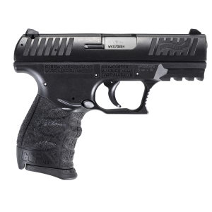 Walther Arms 5083500 CCP M2 + Carry Frame 9mm Luger 8+1, 3.54 in Stainless Steel Barrel, Black Cerakote Serrated Steel Slide, Black Polymer Frame w/Picatinny Rail, Black Finger Grooved Grip, Manual Thumb Safety, Right Hand, Pistol