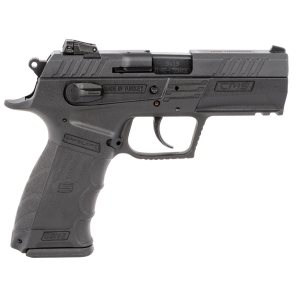 Sar USA CM9BL CM9 9mm Luger 3.80 17+1 Black Black Steel Black Interchangeable Backstrap Grip