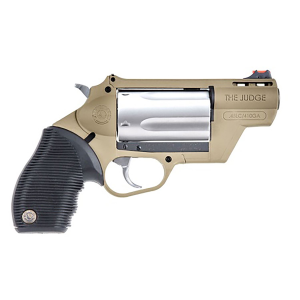 Taurus 2441029FDE Judge Public Defender 45C|410 5 2.50 in Flat Dark Earth Flat Dark Earth Polymer Flat Dark Earth Polymer Grip