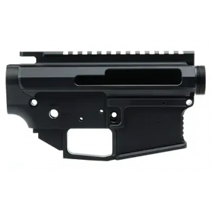 LanTac USA LLC Raven Billet Side Charger AR-15 Receiver Set 01-RV-SET-SC-RAVEN, Anodized Finish, Black - Lantac