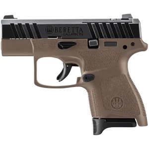 Beretta USA JAXN9258A1CO APX A1 Carry 9mm Luger 8+1 3 in Blued Steel Barrel, Black Optic Ready/Serrated Slide, Flat Dark Earth Polymer Frame, FDE Polymer Grips Features Burris Fast Fire