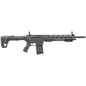Charles Daly AR-12A, Semi-automatic Shotgun, 12 Gauge 3 in, 18.5 in Barrel, Matte Finish, Black, Front/Rear Flip Sights, Synthetic Stock, 5 Rounds 930.192 - Charles Daly