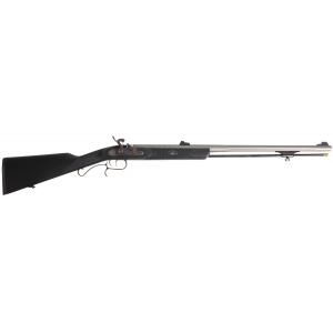 Traditions R391050 ShedHorn 50 Cal Musket 26in Fluted, Stainless Barrel/Rec, Black Synthetic Stock, Williams Fiber Optic Sights, Accelerator Breech Plug