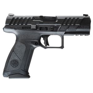 Beretta USA JAXF915A1 APX A1 9mm Luger 15+1 4.25in Black Aquatech Shield Optic Ready/Serrated Slide, Black Polymer Frame w/Picatinny Rail, Black Ergonomic Polymer Grips Ambidextrous - Beretta