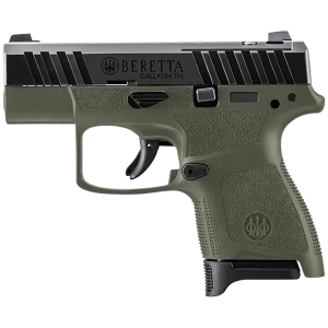 Beretta USA JAXN9278A1CO APX A1 Carry 9mm Luger 8+1 3 in Blued Steel Barrel, Black Optic Ready/Serrated Slide, OD Green Polymer Frame, OD Green Polymer Grips Features Burris Fast Fire